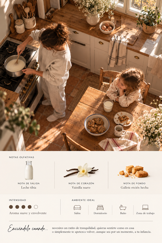 Vela aromática Leche caliente