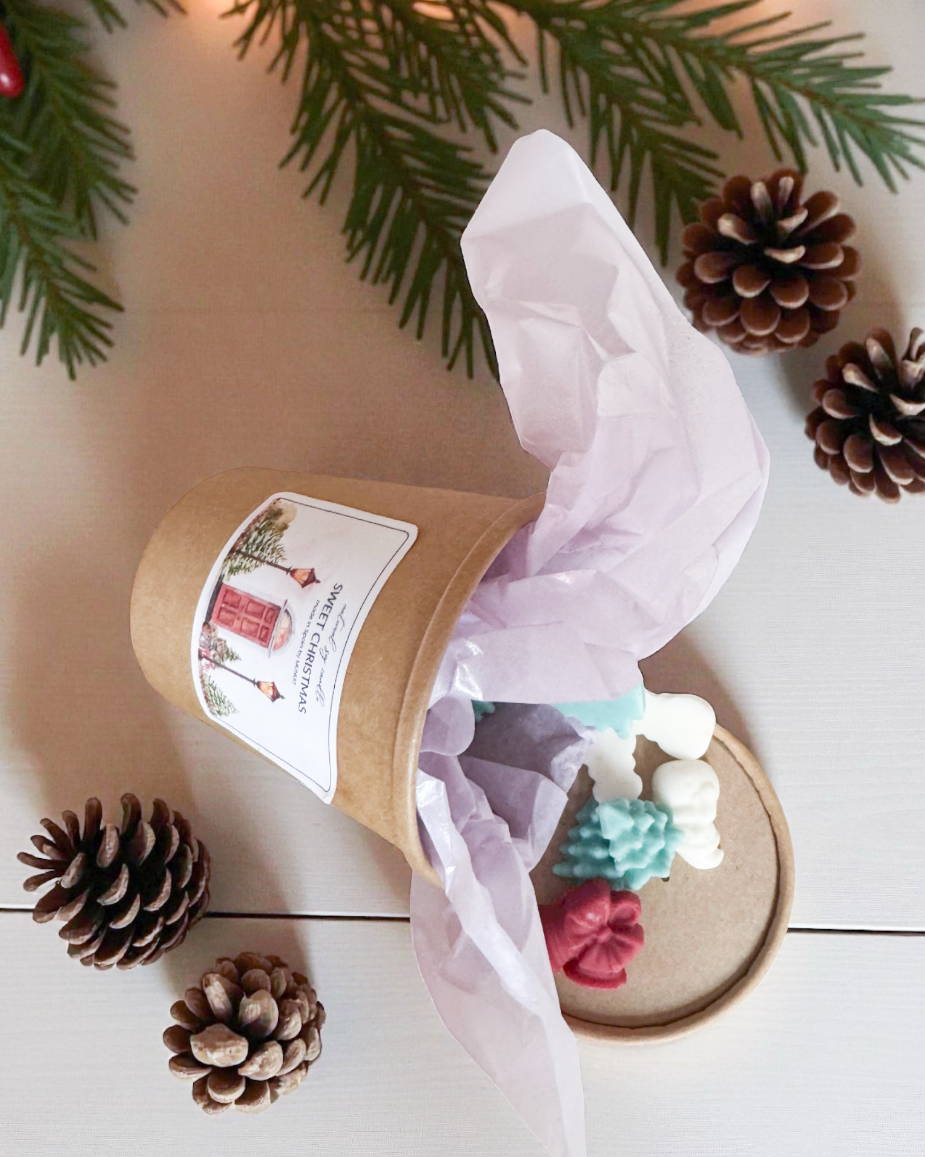 Wax Melt Tarro, figuras de navidad