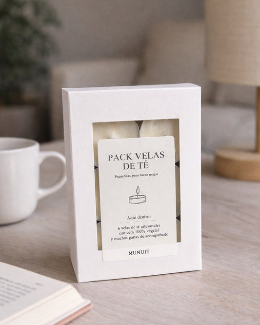 velas de té sin aroma