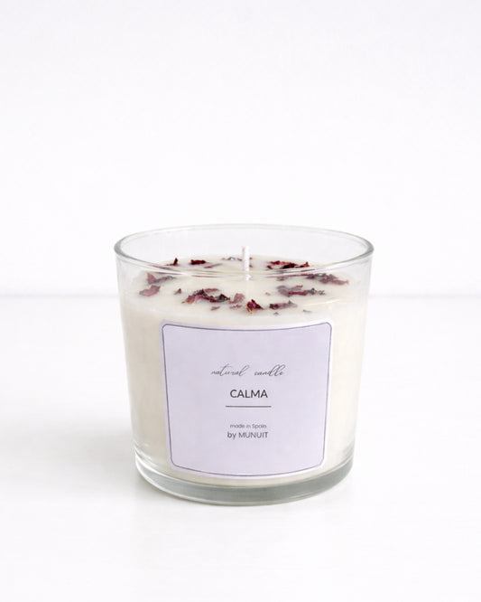 CALMA - vela rosa empolvado