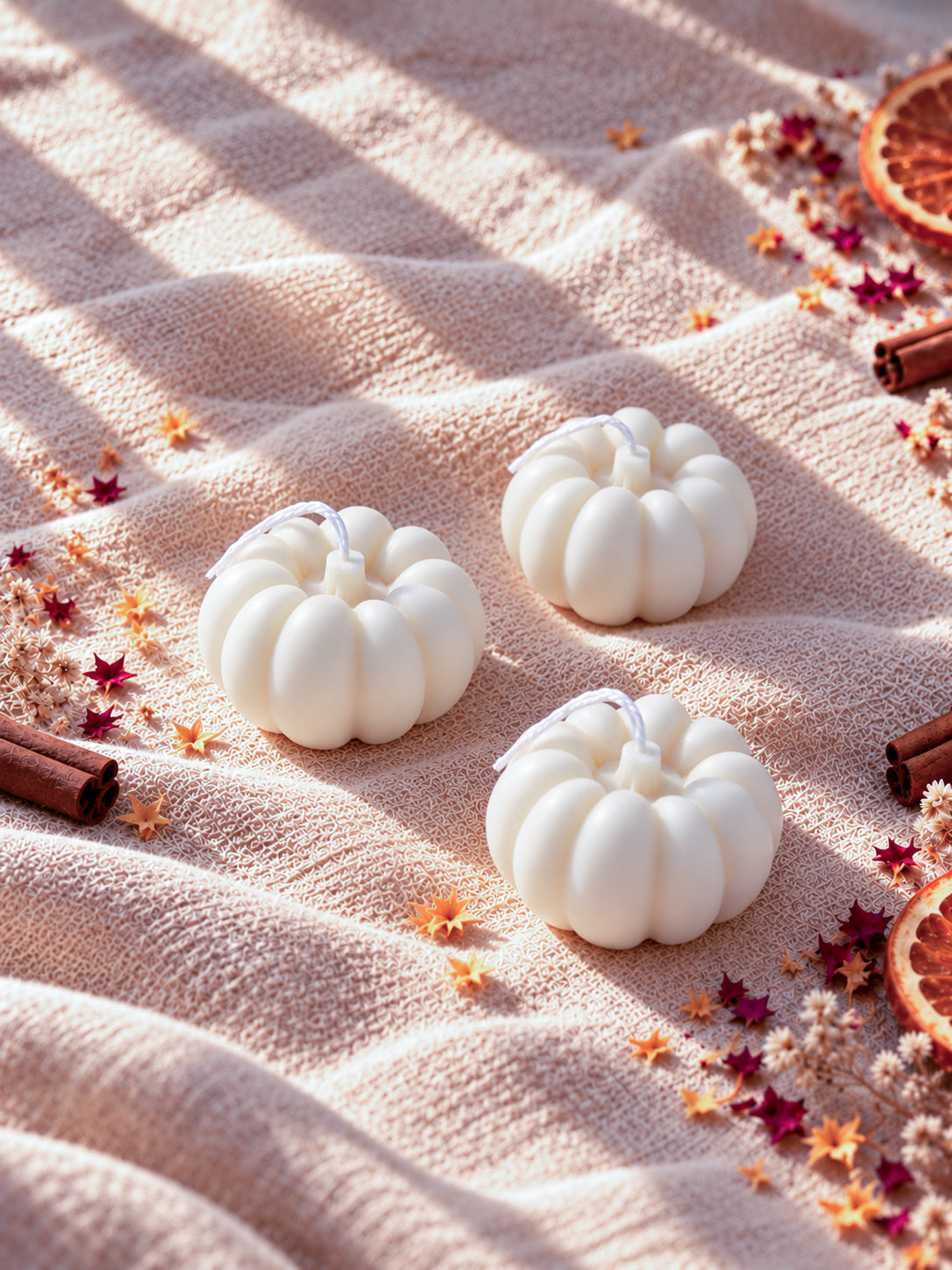 Velas decorativas calabaza